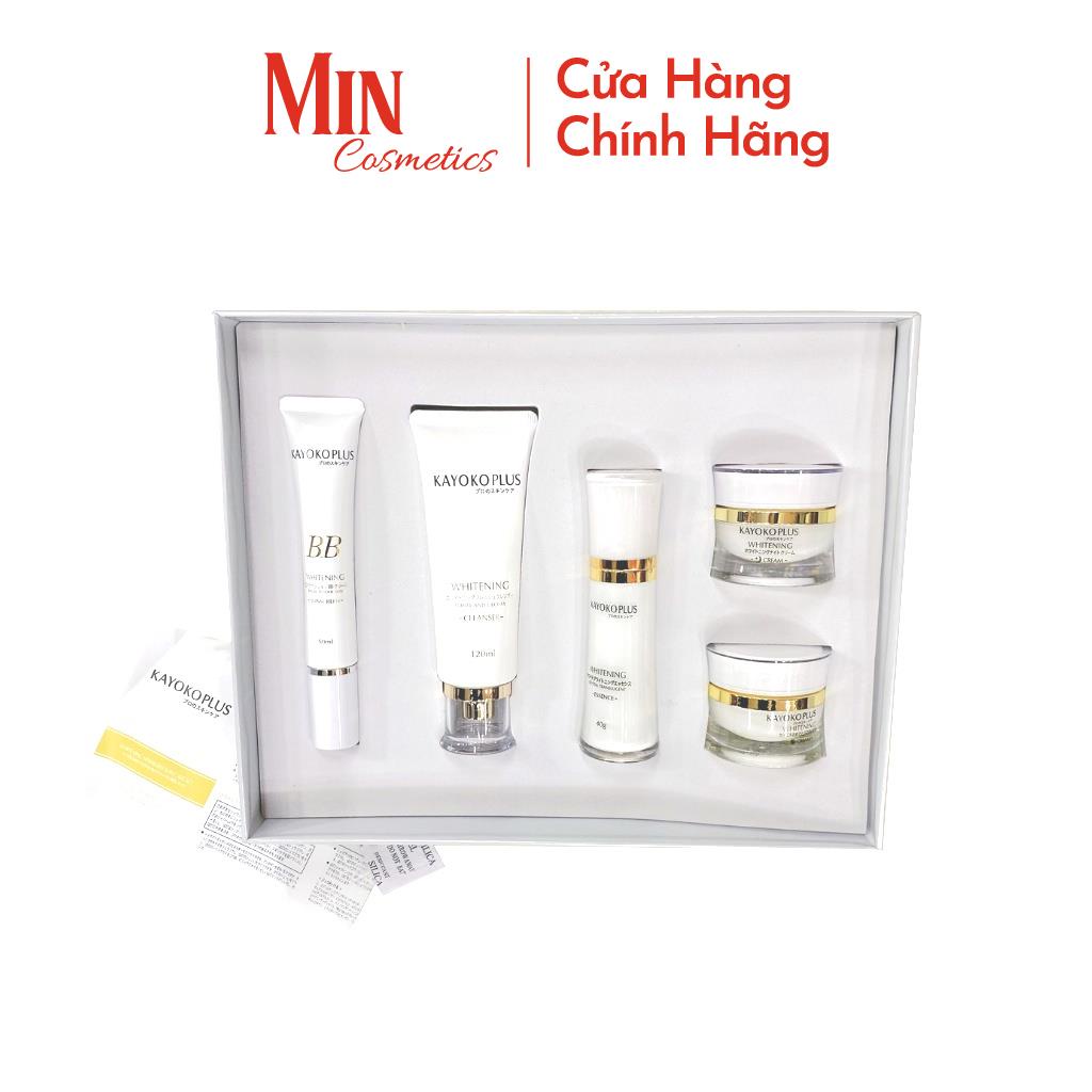 Bộ Mỹ Phẩm Kayoko Plus Trắng 5in1 Cao Cấp Nhật Bản Giá Tốt - Giúp Da Trắng Mịn