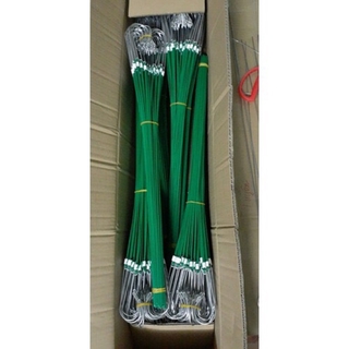 Set 10 móc kẽm bọc nhựa treo chậu lan dài 120cm