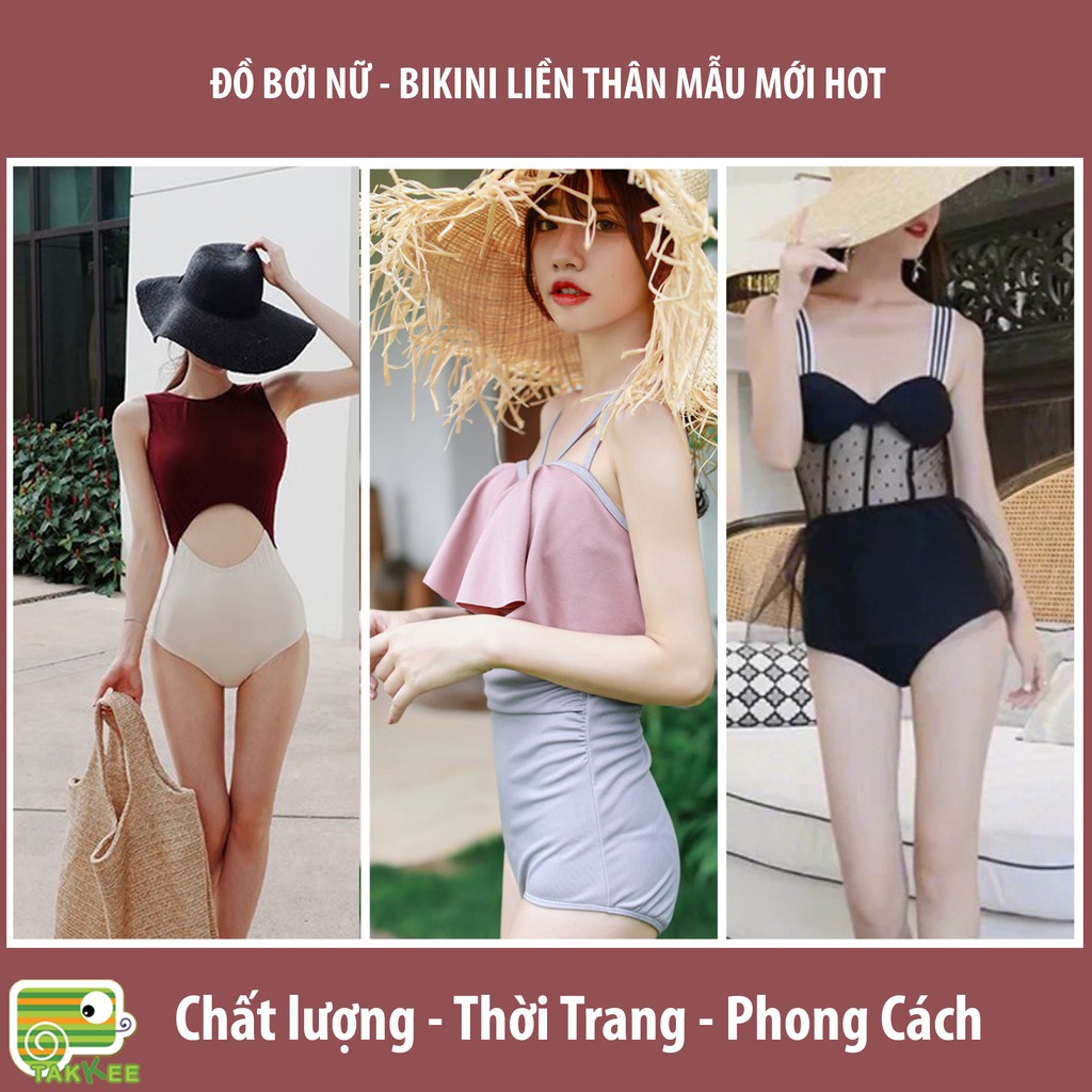 BiKiNi, Đồ Bơi Nữ Liền Thân Dáng Đẹp Hàng Cao Cấp Phong Cách Hàn Quốc.