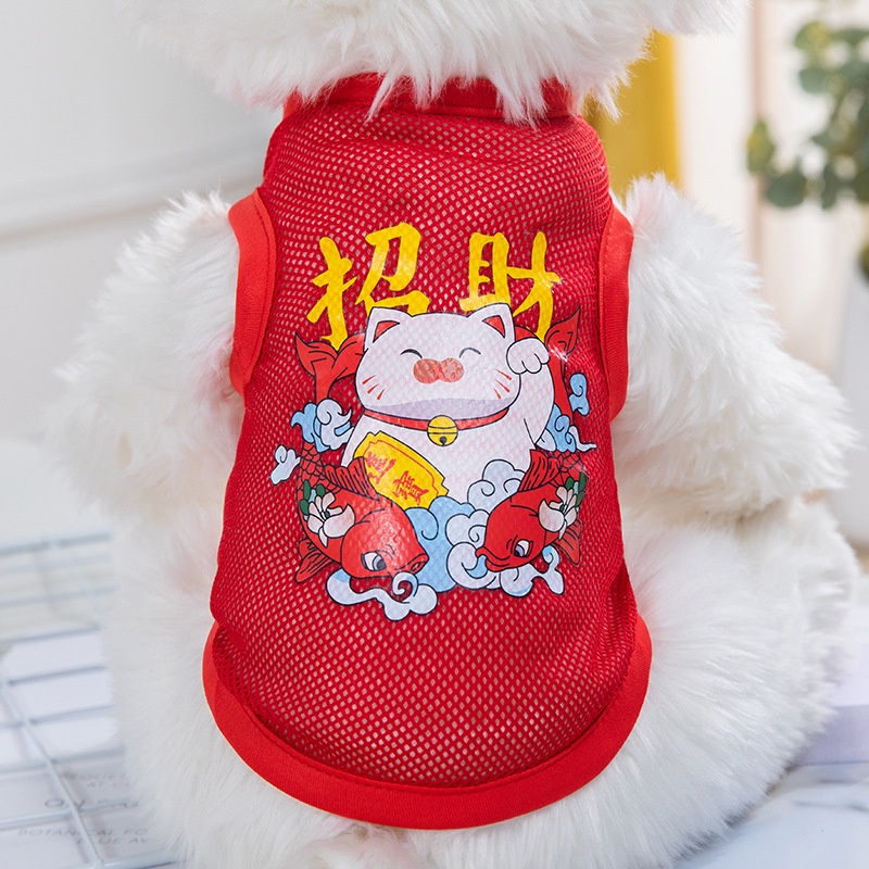 Áo thun hoạt hình chủ đề Giáng Sinh năm mới kiểu dáng xinh xắn đáng yêu dành cho thú cưng 2022