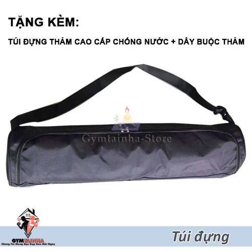 Thảm Tập Yoga Định Tuyến PU Cao Cấp, Thảm yoga PU chống trượt Cao Cấp TẶNG TÚI + DÂY BUỘC