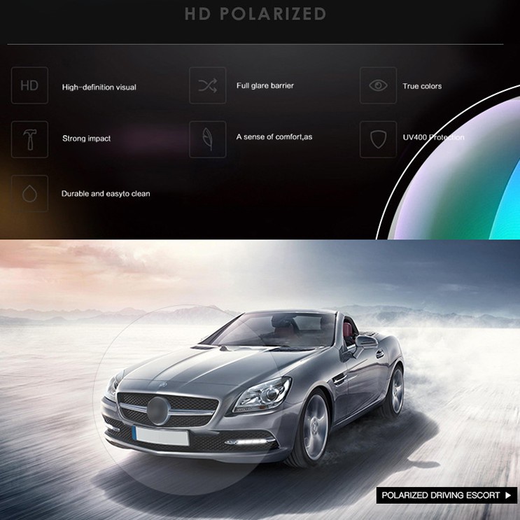 Kính Mát Phân Cực Gọng Vuông Chất Liệu Pc Co Giãn Thời Trang Cho Nam S729 | BigBuy360 - bigbuy360.vn