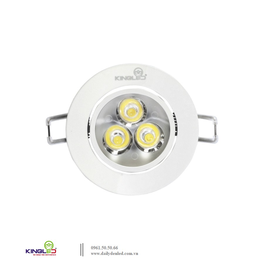 Đèn led âm trần rọi 3W – KingLED