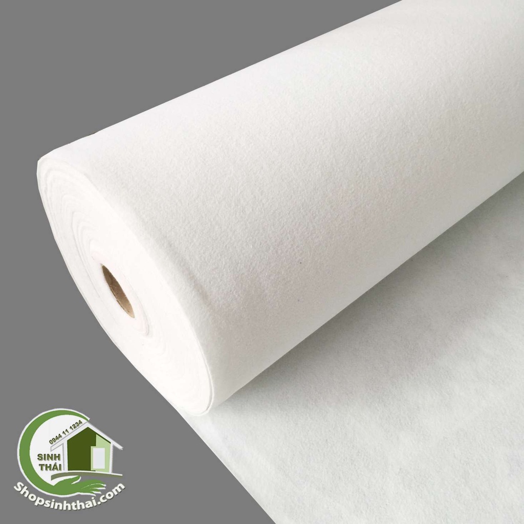Thảm nỉ lót trải sàn màu trắng - 1m²
