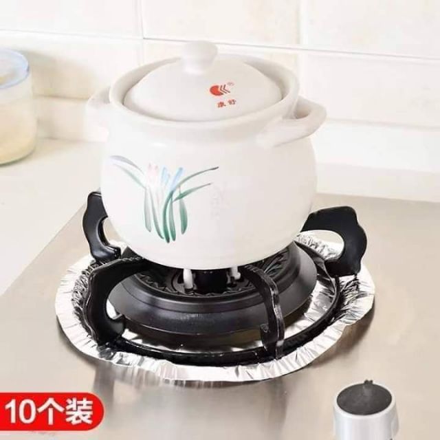 Combo 2 set giấy bọc lót kiềng bếp gas tráng nhôm chống gỉ