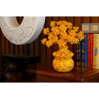 Cây Tài Lộc Đá Thạch Anh 18.5cm