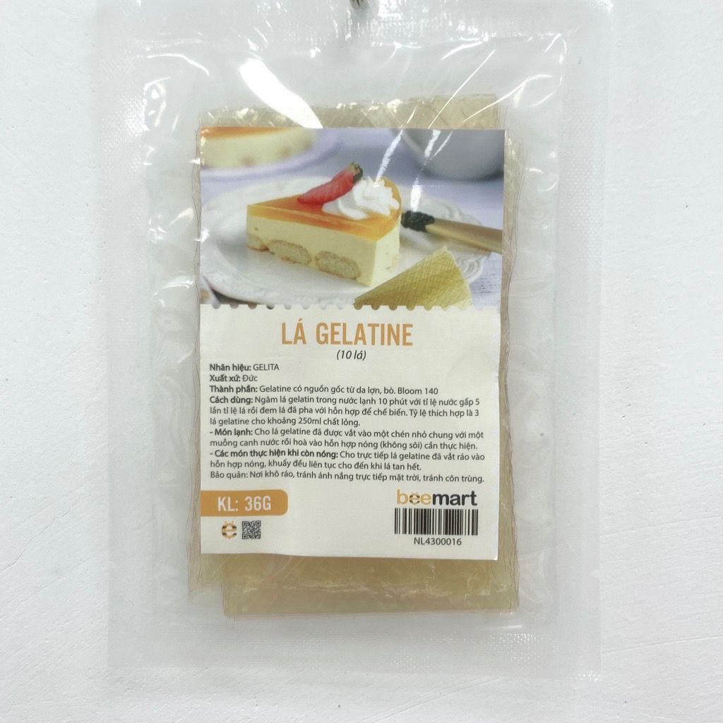 Lá Gelatine (10 lá)