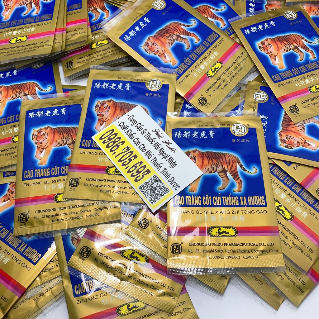 Cao dán nóng - Cao tráng cốt chỉ thống xạ hương