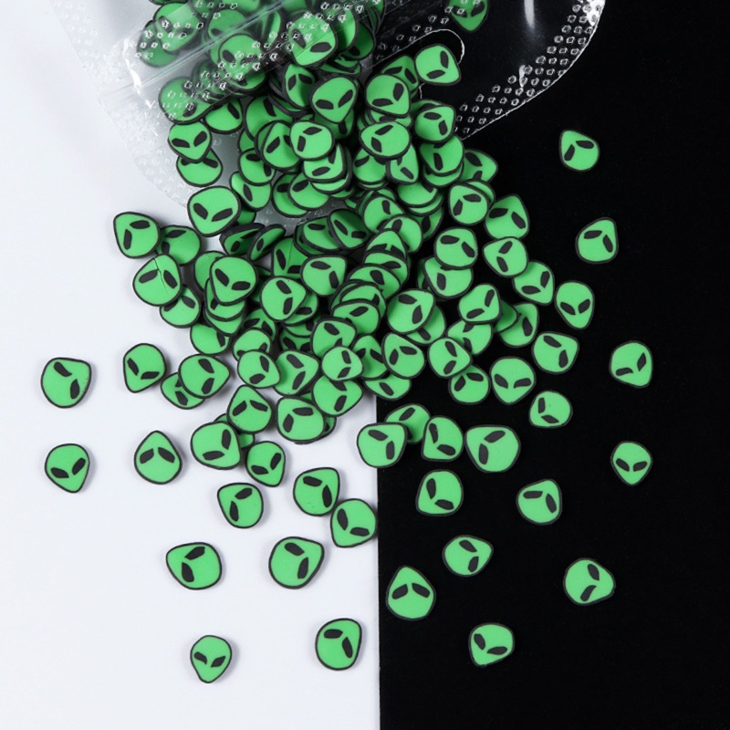 Phụ Kiện Trang Trí Móng Tay Hình Người Ngoài Hành Tinh Mềm Mại