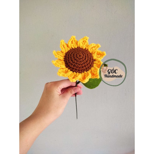 Hoa hướng dương len Bó hoa hướng dương handmade