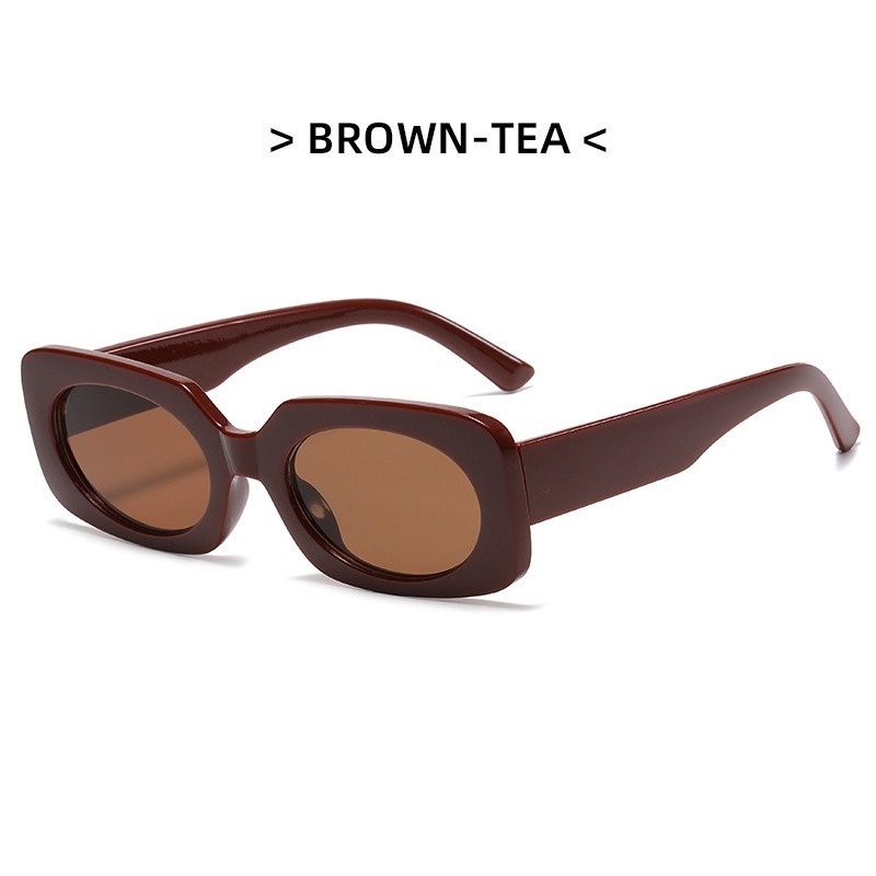 Kính Mát Gọng Vuông Nhỏ Màu Kẹo Phong Cách Retro Thời Trang Cho Nữ