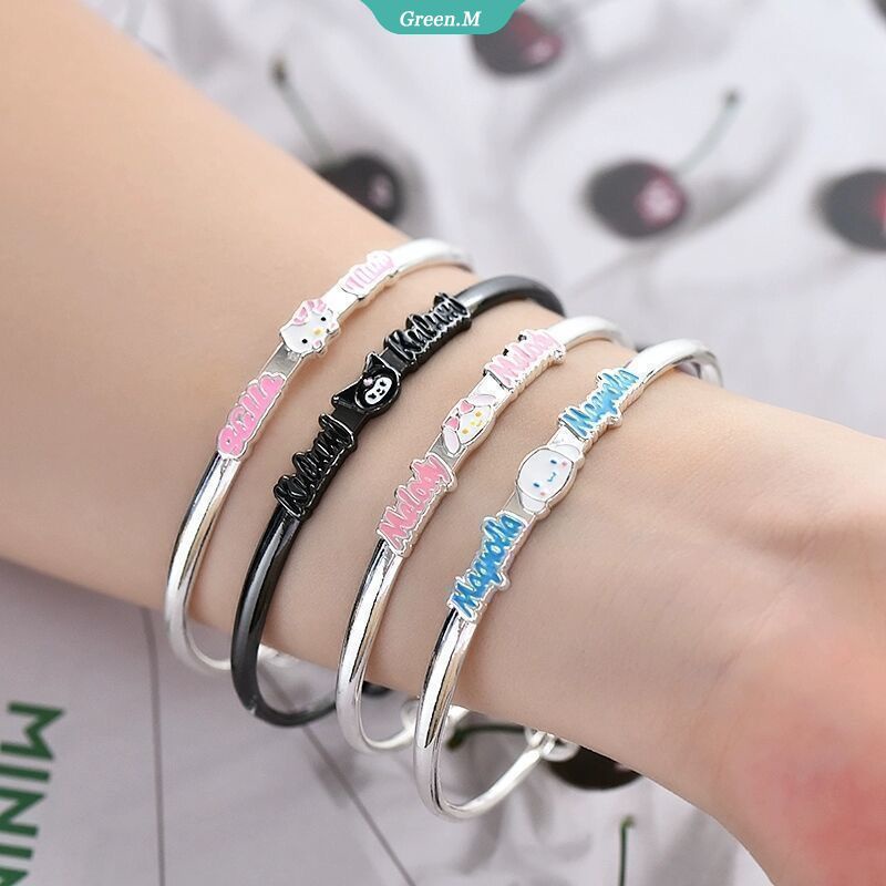 Sanrio Bộ Sưu Tập Vòng Tay Hoạt Hình Hello Kitty Kuromi Cinnamoroll Size Có Thể Điều Chỉnh