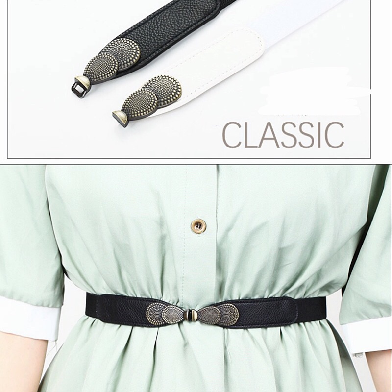Thắt lưng nữ belt váy đai váy chun co giãn bản nhỏ nhiều mẫu