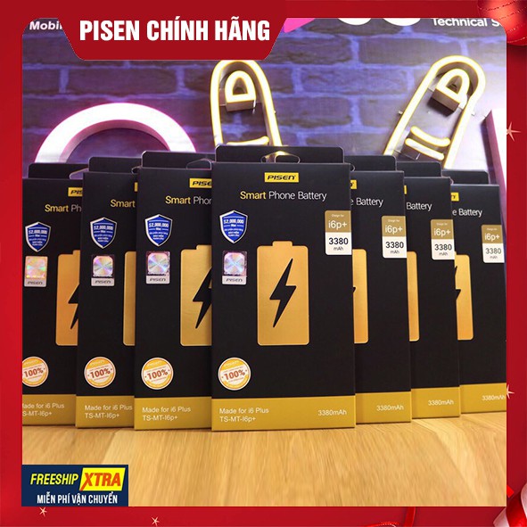 Pin Pisen iPhone 6 Plus Dung Lượng Cao 3380ma - Hàng Chính Hãng