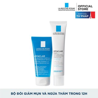 Kem giảm mụn La Roche Posay Effaclar Duo kèm sữa rửa mặt