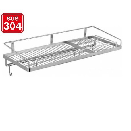 kệ úp chén dĩa 1 ngăn inox 304 đặc