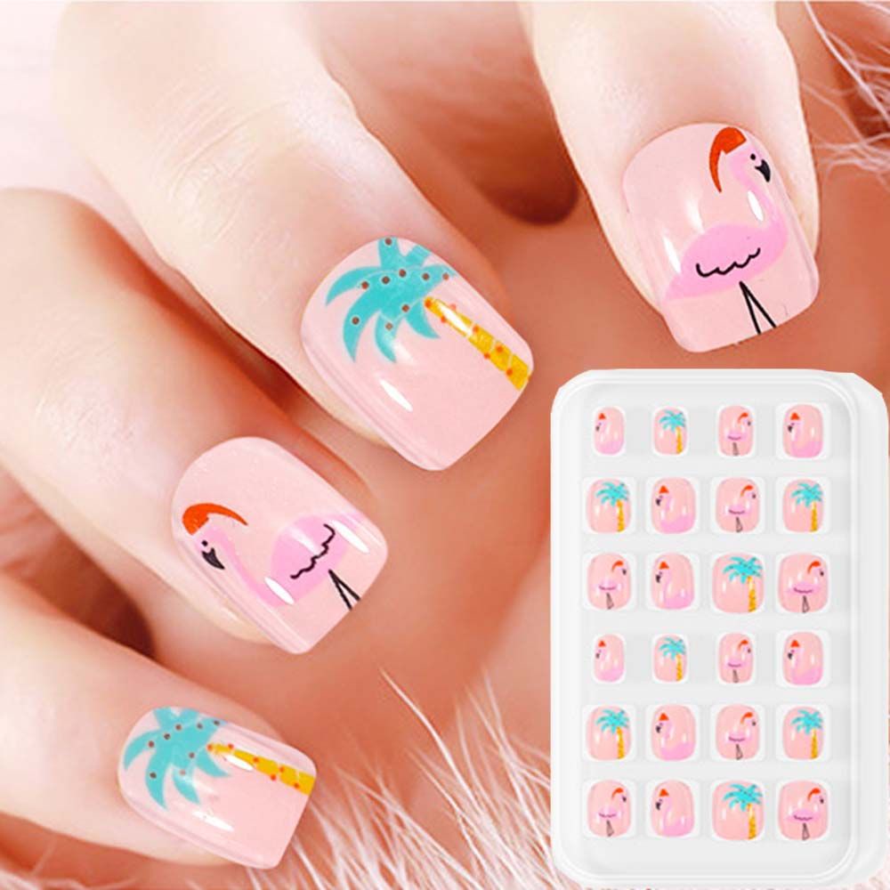 [Hàng mới về] Móng tay giả họa tiết hoạt hình đáng yêu cho bé DIY