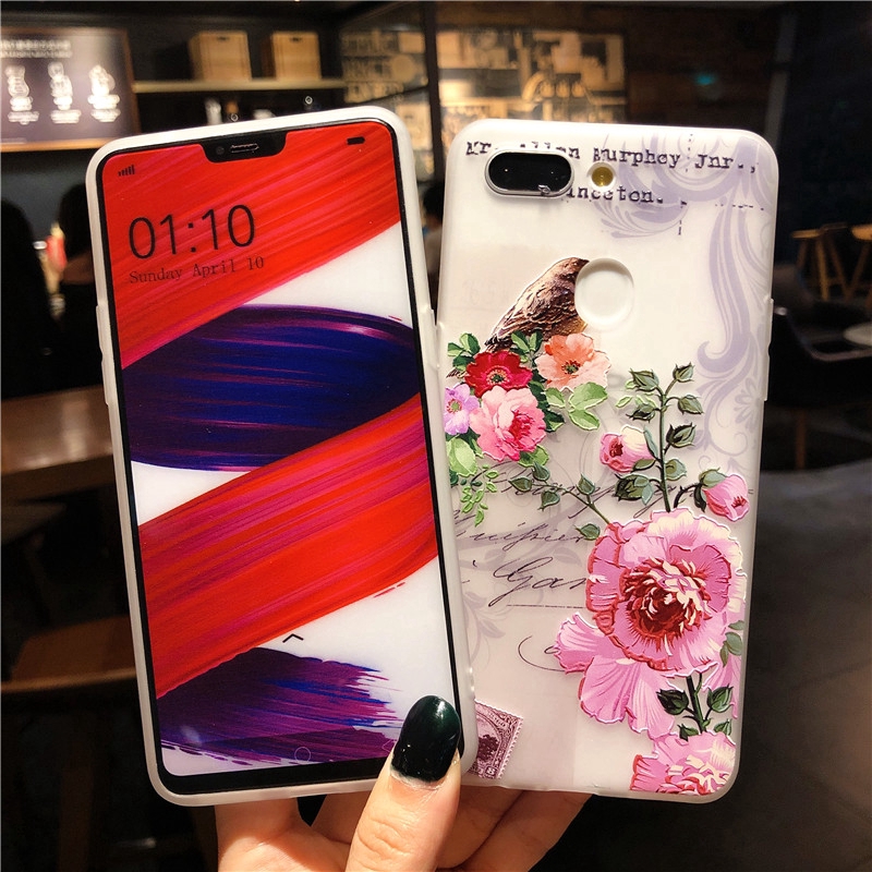 Ốp điện thoại silicon hoa lá cho Samsung S8 S8 Plus S9 S9 Plus A10 A20/A30 A40 A50 A60/M40 A70 A80/A90 M10 M20 M30/A40S | BigBuy360 - bigbuy360.vn