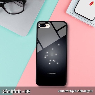 <Hot 2021> Ốp lưng kính 3D iPhone 7 Plus/ 8 Plus cung hoàng đạo