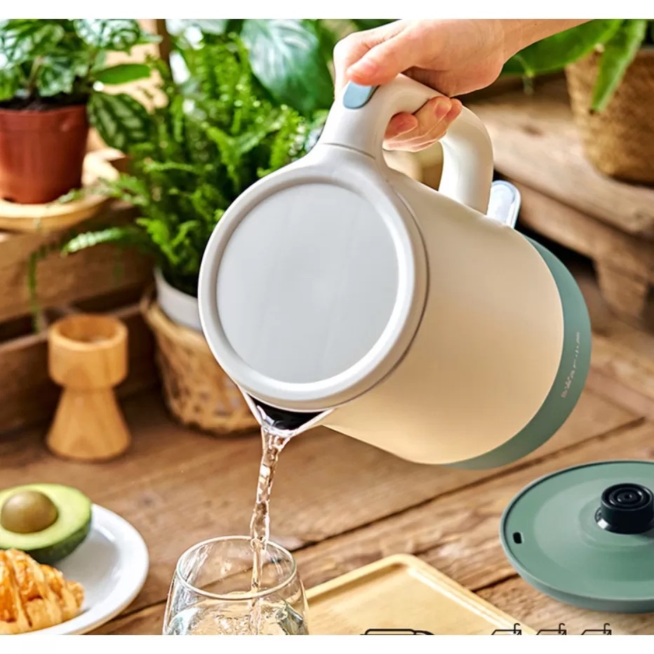 Ấm siêu tốc Bear ZDH-Q17B1 quốc tế, mua 1 lần dùng 10 năm, 3 lớp chống nóng, bh 18 tháng