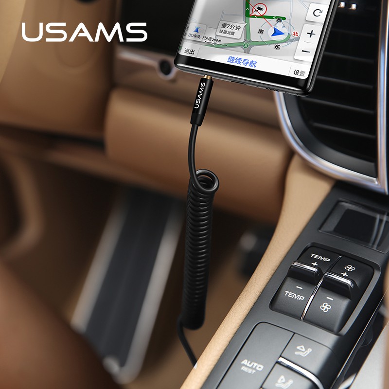 Usams Dây Cáp Âm Thanh Cổng 3.5mm Dài 1.2m Chuyên Dụng Cho Điện Thoại / Máy Tính Bảng / Máy Tính