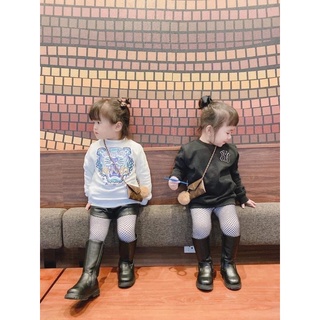 Giày bốt cao cổ bé gái da PU có ảnh thật ( Lâm Yến -Order Kids Clothing)