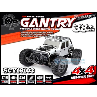 Xe điều khiển scy 16103 gantry 1/16 2.4g 4wd high speed rc truck car with leds