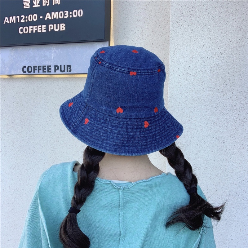 Mũ Cao Bồi Màu Xanh Dương Che Nắng Mùa Xuân Hè Dễ Thương Cho Nữ Sinh