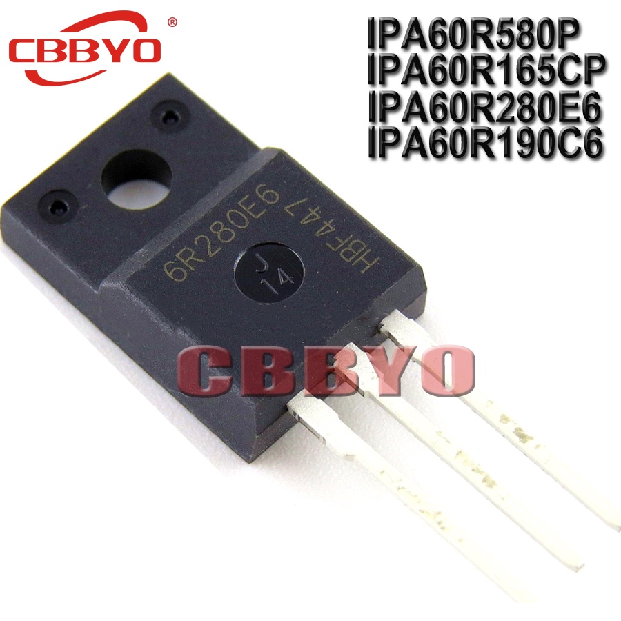 5 Chiếc IPA60R580P TO-220F 60R580P Thương Hiệu Mới IPA60R580 IPA60R165CP IPA60R165 6R165P 60R165CP I