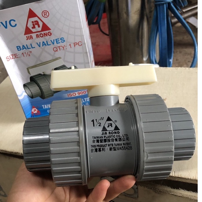 Van bi nhựa 2 đầu rắc co ĐK 21-27-34-42-48-60mm