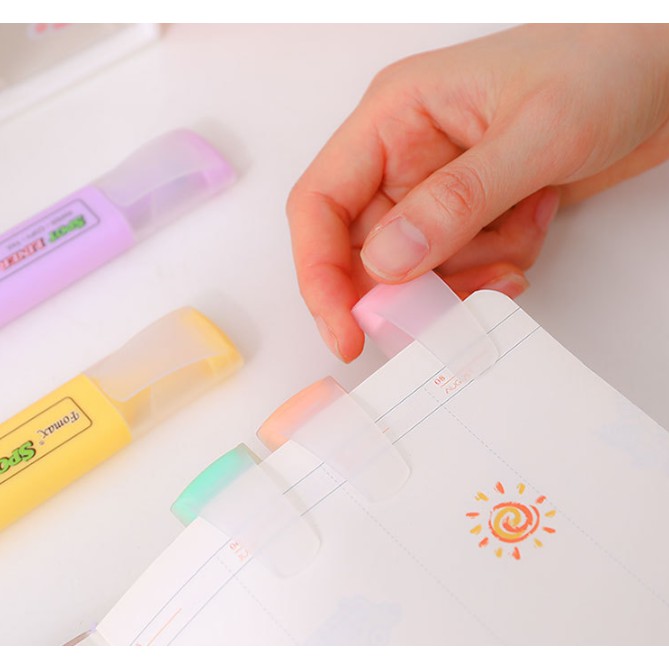 Bút highlight pastel, Set bút dạ quang màu pastel nhiều màu dễ thương cho học sinh đánh dấu ghi chú làm quà tặng