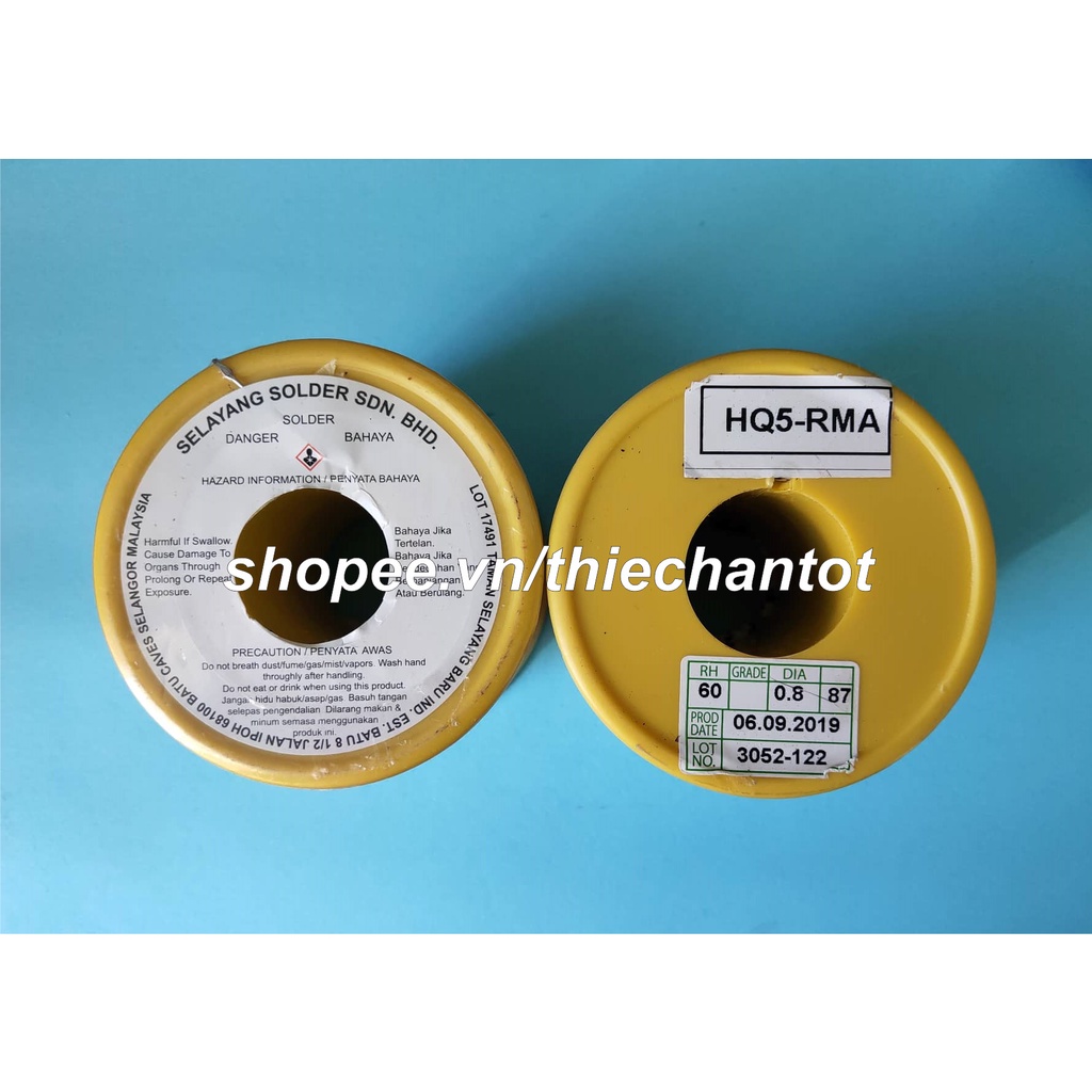 Thiếc hàn solder Sn63 nhập khẩu Malaysia cho mối hàn đẹp nhẹ lửa
