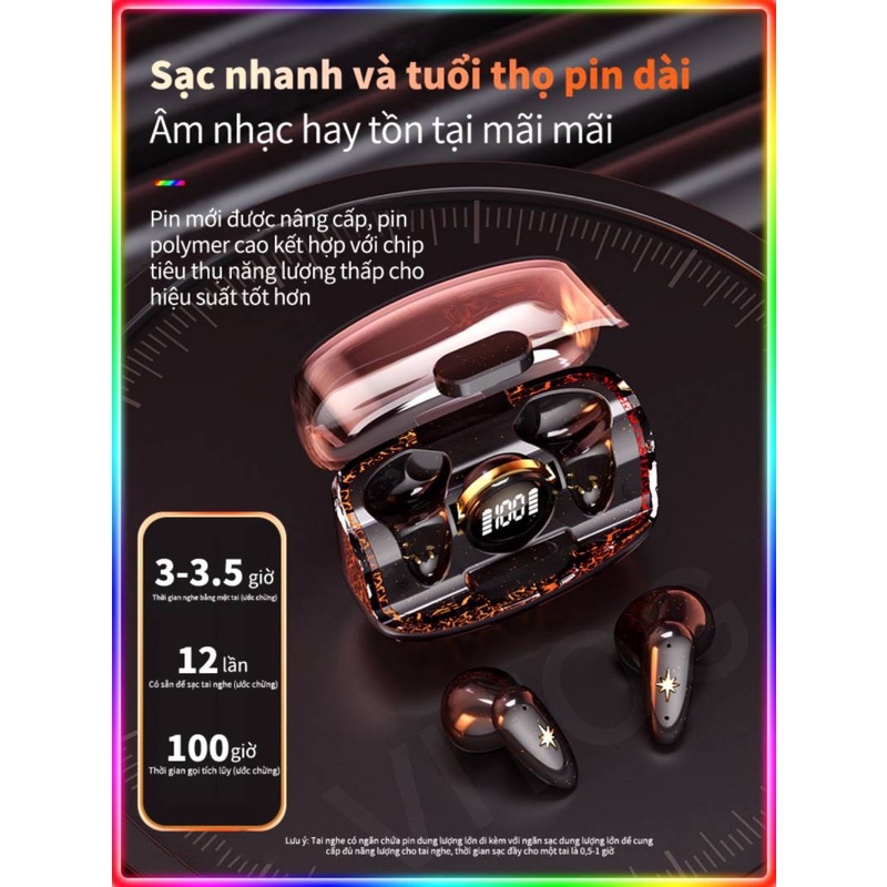 Tai nghe VITOG bluetooth không dây chơi game x35 5.2