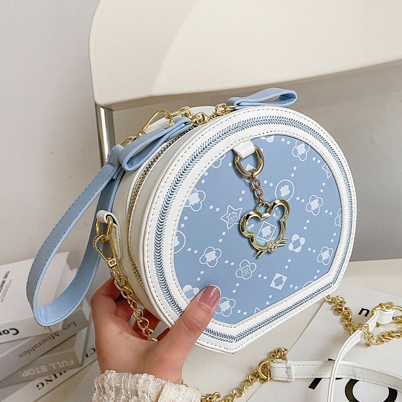 Túi Đeo Chéo Dáng Tròn Nhỏ Phong Cách Phương Tây Thời Trang