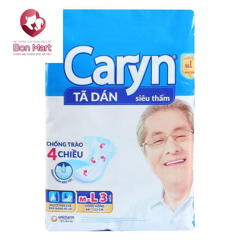 Bỉm Dán Caryn gói 3 miếng ML3