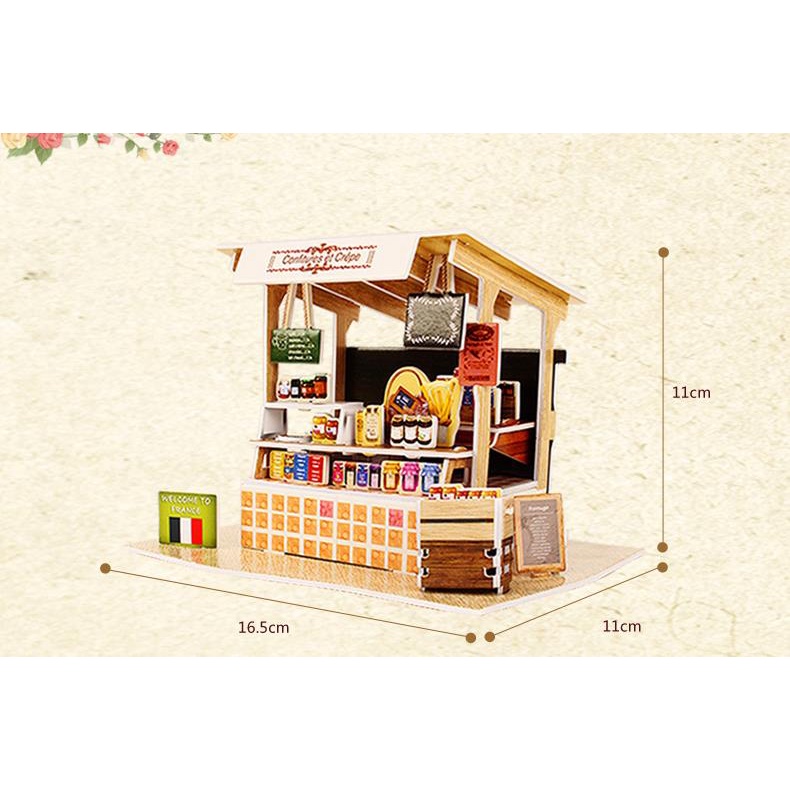 Gian Hàng của Pháp - Mô hình nhà giấy 3D