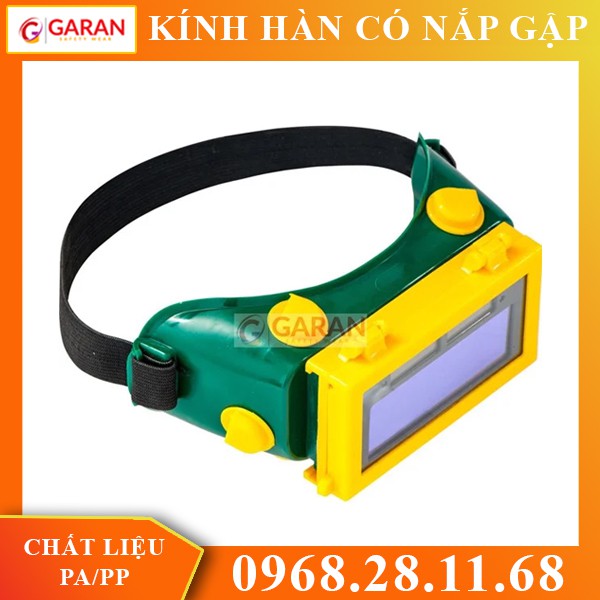 Kính Hàn Điện Tử Cảm Biến Tự Động Có Nắp Gập