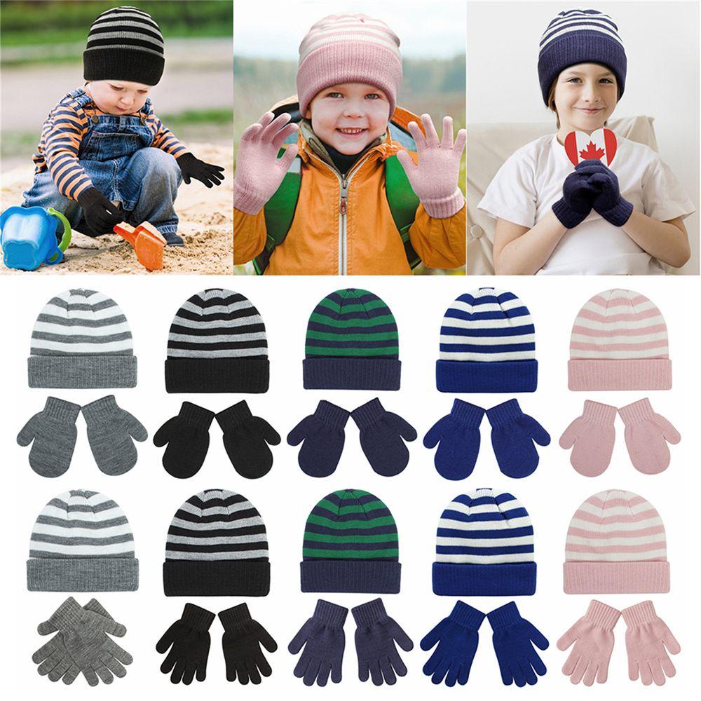 Găng Tay + Mũ + Găng Tay Giữ Ấm Mùa Đông Cho Bé MIHAN1