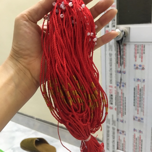 dây dù co rút đeo mặt dây chuyền