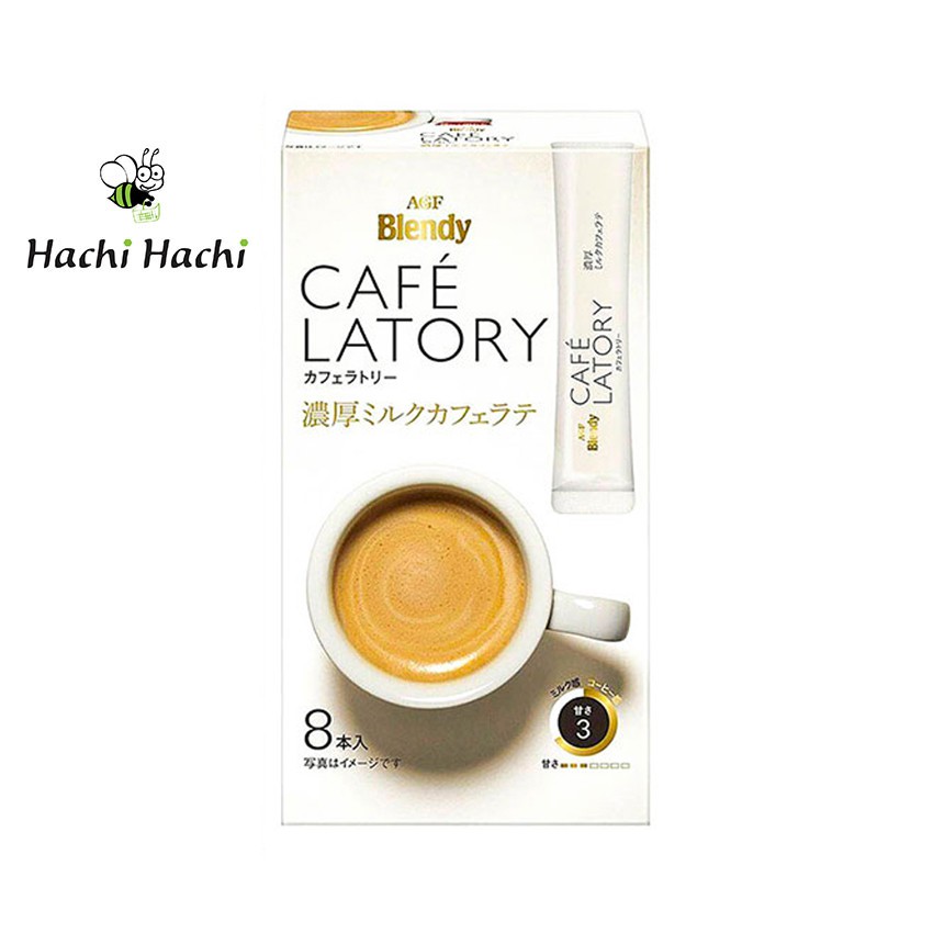 Cà phê sữa Latte Blendy Ajinomoto AGF 84g 10g x 8 gói - Hachi Hachi Japan