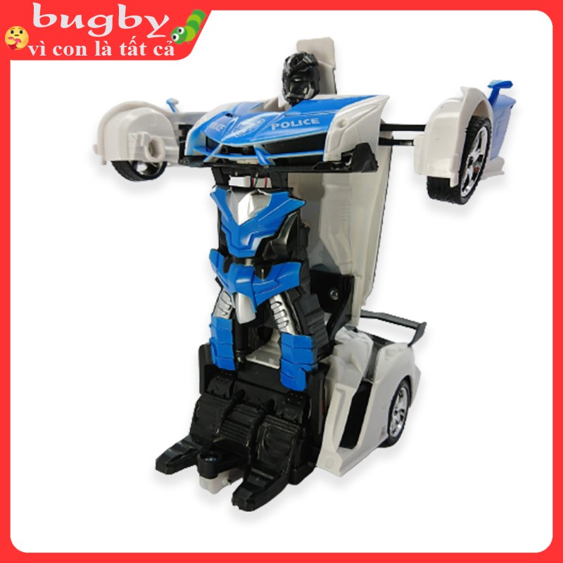 Đồ chơi ô tô biến hình Robot Transformer cho bé xe có điều khiển từ xa RC và cảm biến tiệm cận