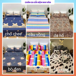 Bộ chăn ga gối hè trần bông sét 5 món