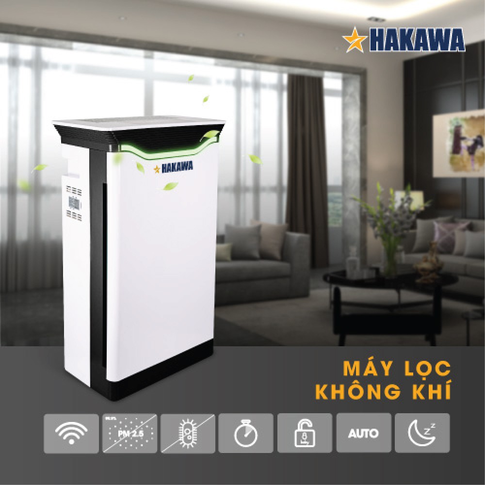 Máy lọc không khí cao cấp HAKAWA - HK-K2 - Phân phối chính hãng - Bảo hành 2 năm