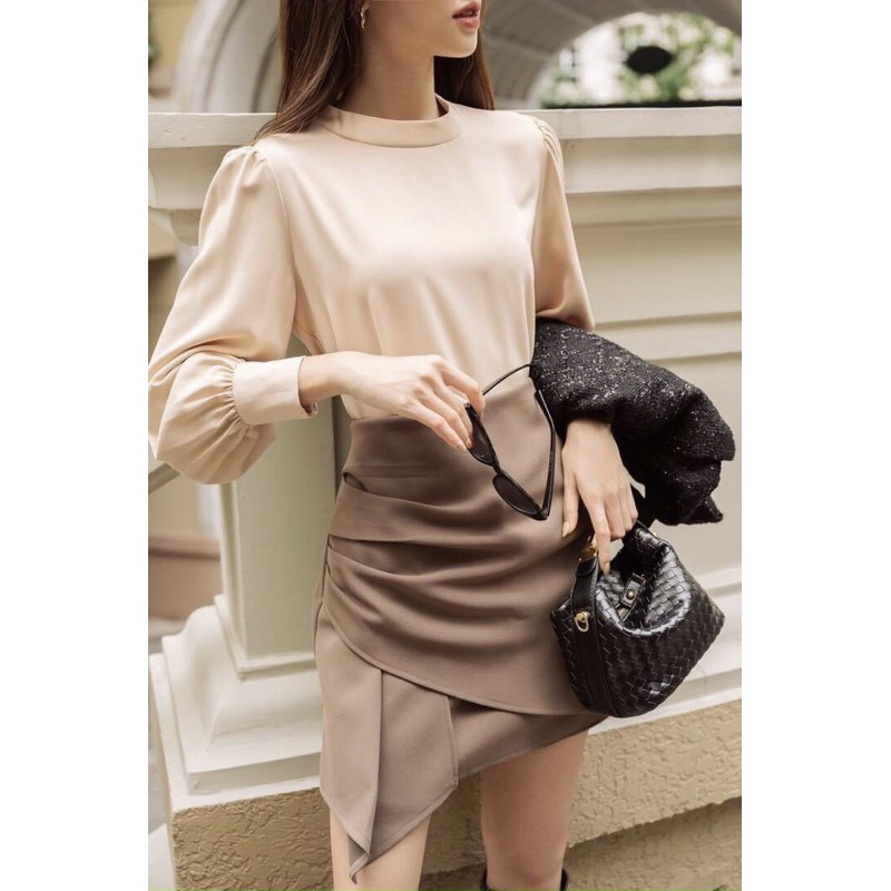 CHÂN VÁY VẠT CHÉO CHE BỤNG STYLE NỮ | BigBuy360 - bigbuy360.vn