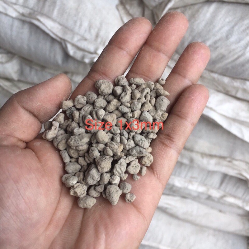 1Kg đá bọt Pumice Indonesia size 1-3/ 3-6/ 5-8mm  đã được sàng sơ bụi