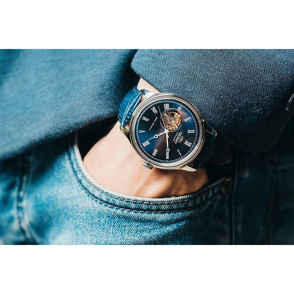 Đồng hồ nam Orient Caballero Blue FAG00004D0 - Máy Automatic - Kính cứng cong - Dây da