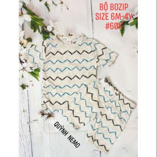 Combo 2 bộ bozip cho bé