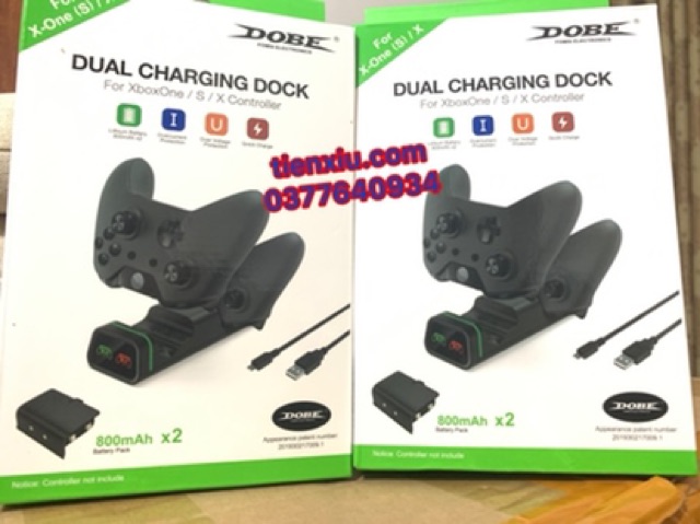 dock sạc kèm 2 pin tay cầm xbox one s