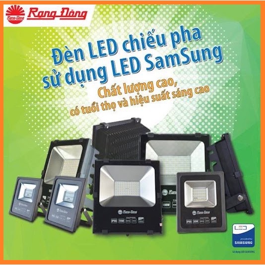Đèn pha led 50W/100w Rạng Đông IP65 chống nước ( BẢO HÀNH 18 THÁNG 1 ĐỔI 1 )