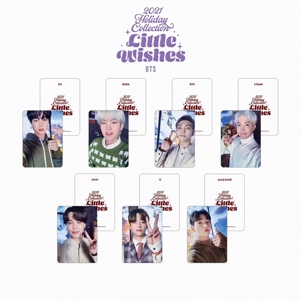 Photocard nhóm nhạc BTS - photo card BTS  - BTS litter wishes- hàng unoff